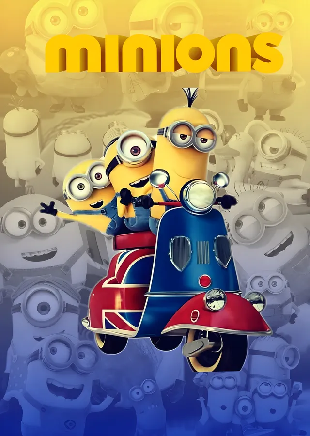 Minions - Scooter metal tablo