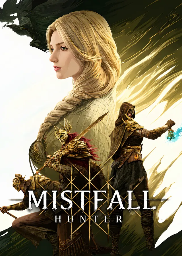 Mistfall Hunter: Sarı Işıkta Sarışın Avcı metal tablo