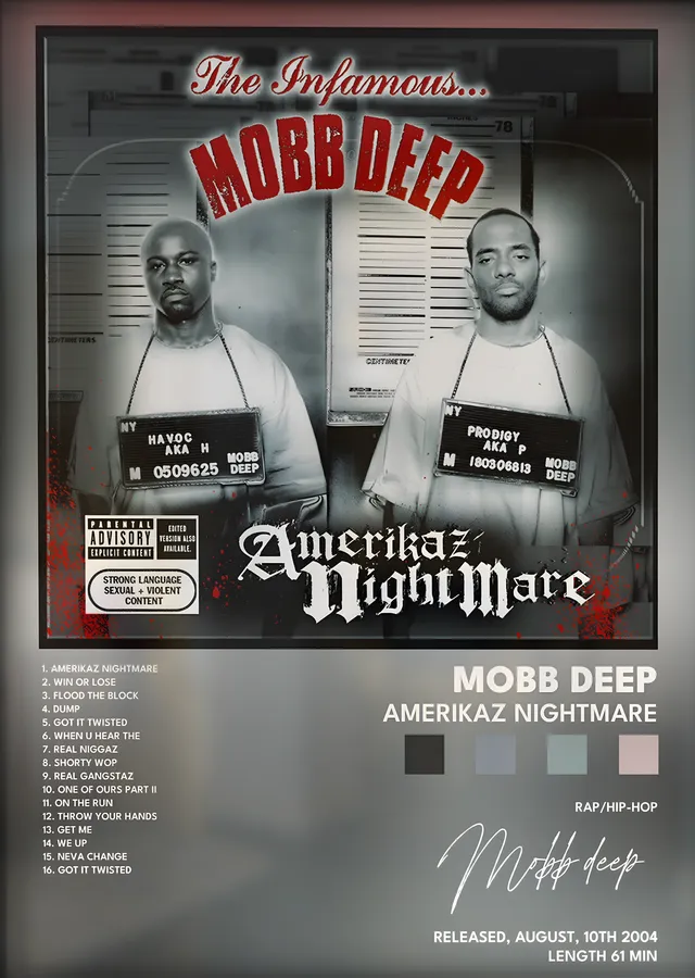 Mobb Deep: Amerikaz Nightmare metal tablo
