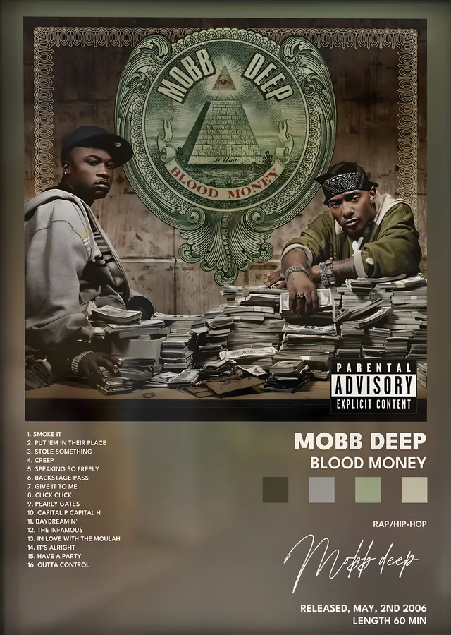 Mobb Deep: Blood Money metal tablo