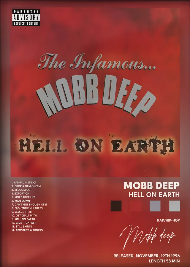 Mobb Deep: Hell on Earth metal tablo