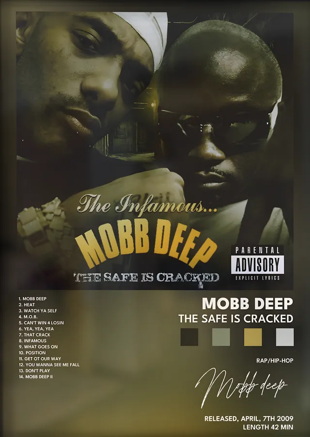 Mobb Deep: The Safe Is Cracked metal tablo