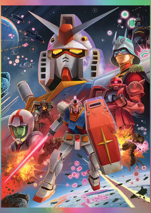 Mobile Suit Gundam: RX-78-2 Uzay Muharebesi metal tablo