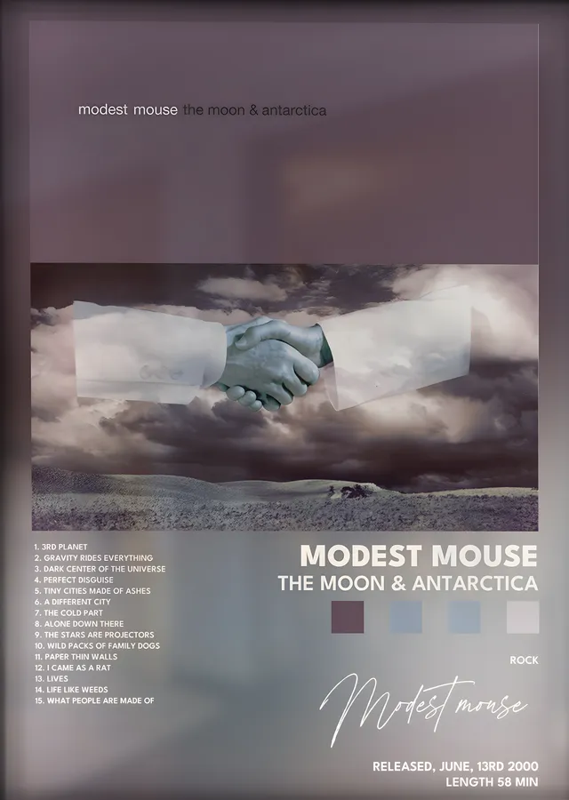 Modest Mouse: The Moon & Antarctica metal tablo