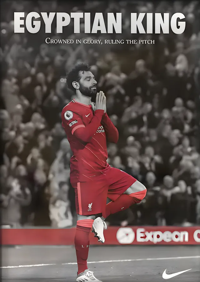 Mohamed Salah (Egyptian King) metal tablo