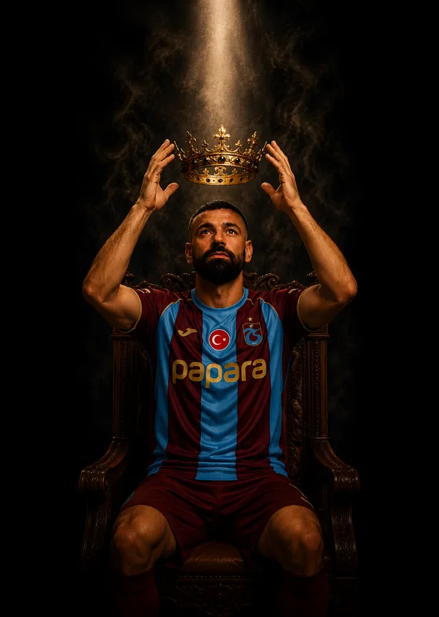 Mohamed Salah: Taçlı Taht Posteri metal tablo