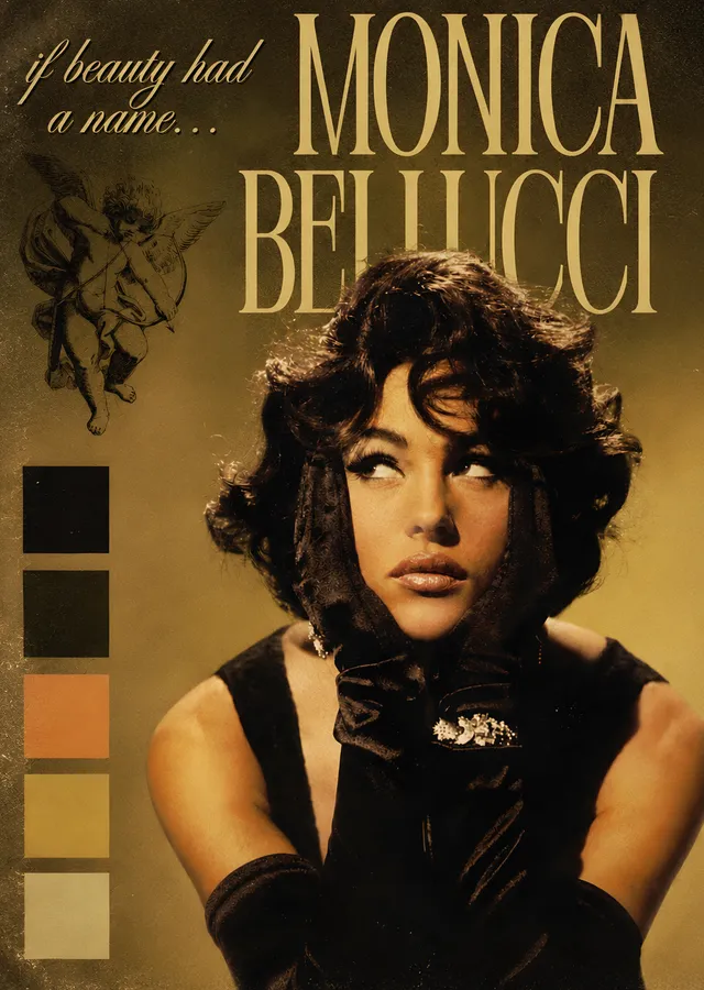 Monica Bellucci: If Beauty Had a Name metal tablo