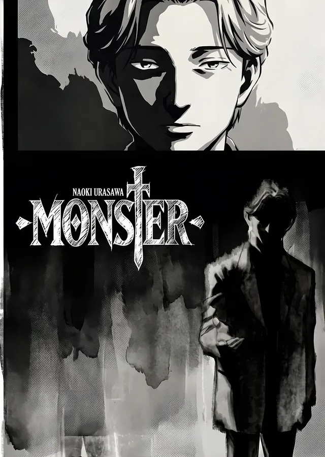 Monster: Siyah Beyazda Doktor ve Silüet metal tablo