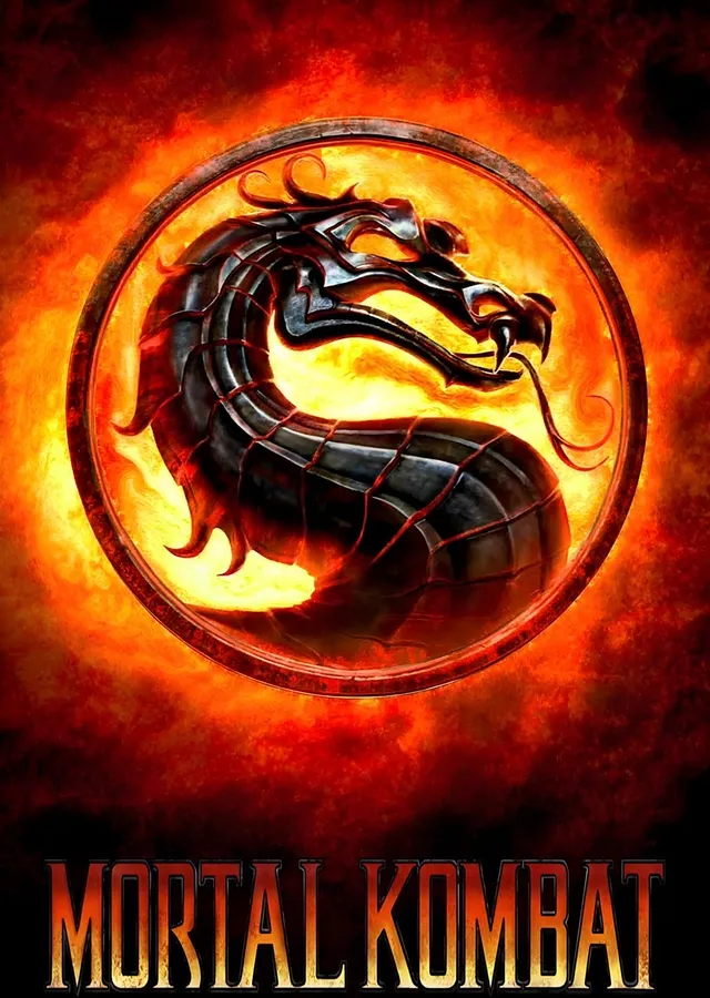 Mortal Kombat Alev Amblemi metal tablo