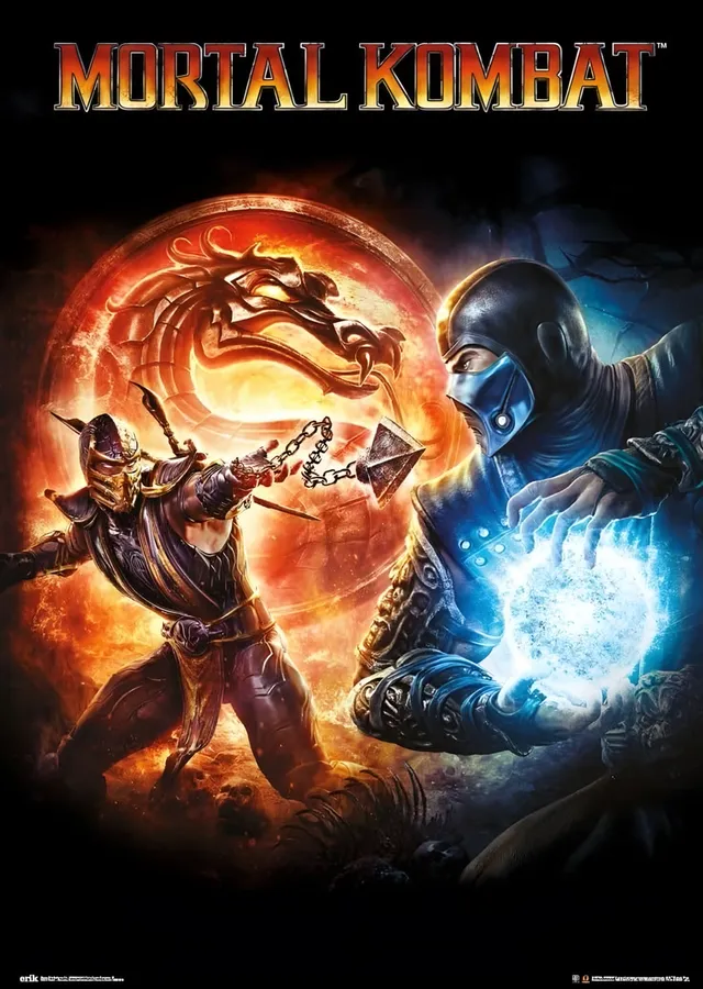 Mortal Kombat Ejderha Amblemi metal tablo