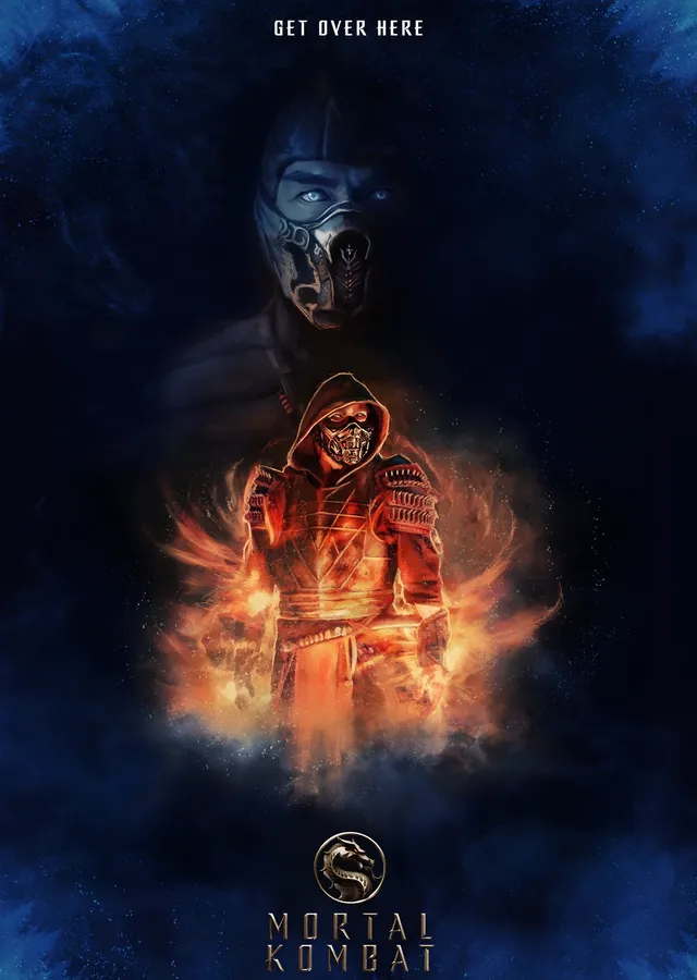 Mortal Kombat Get Over Here metal tablo