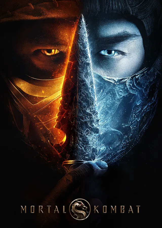 Mortal Kombat İkiye Bölünmüş Yüz metal tablo