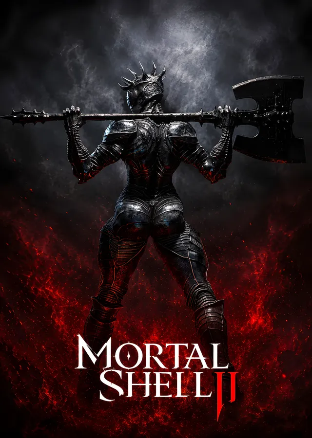 Mortal Shell II: Baltalı Zırhın Sırt Duruşu metal tablo