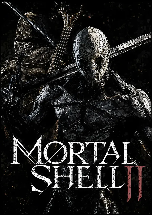 Mortal Shell II: Beyaz Maskeli Kara Savaşçı metal tablo