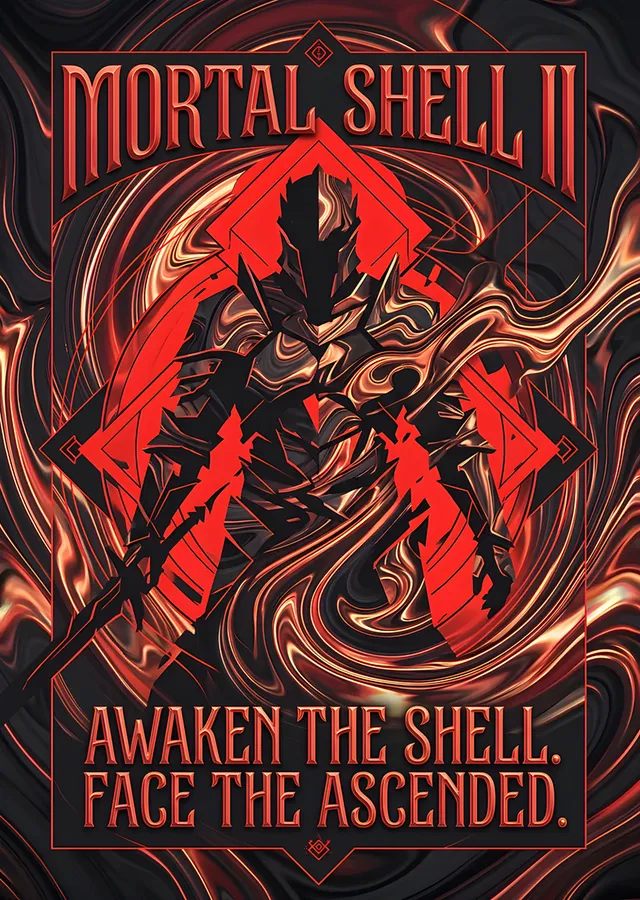 Mortal Shell II: Kızıl Amblemli Savaşçı metal tablo