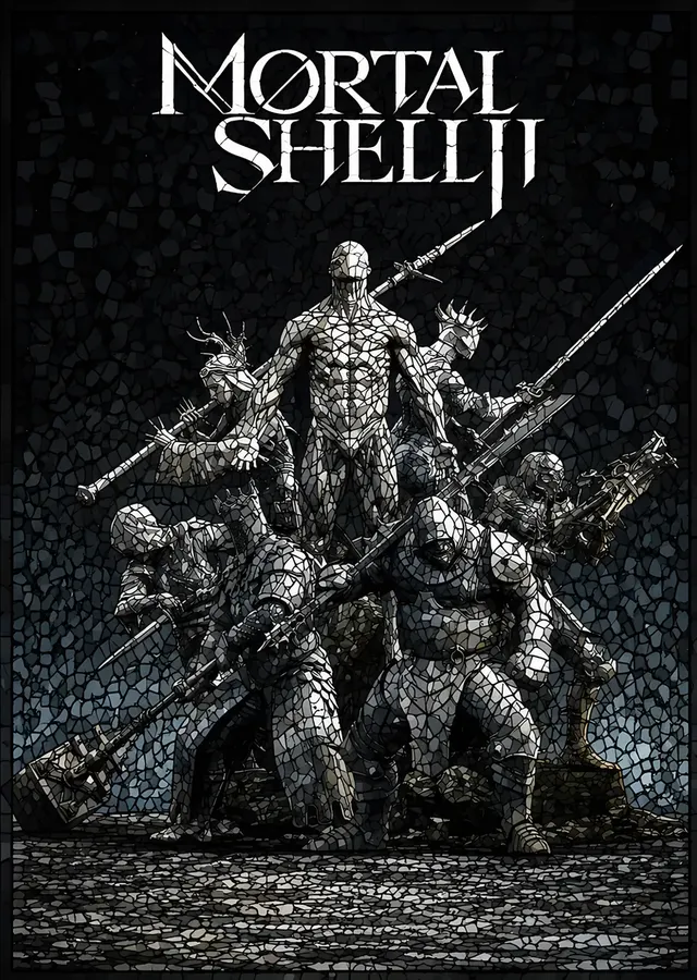 Mortal Shell II: Taş Mozaikte Savaşçılar metal tablo