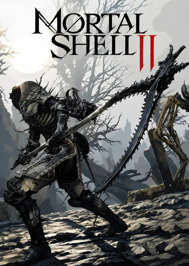 Mortal Shell II: Testere Kılıçlı Şövalye metal tablo