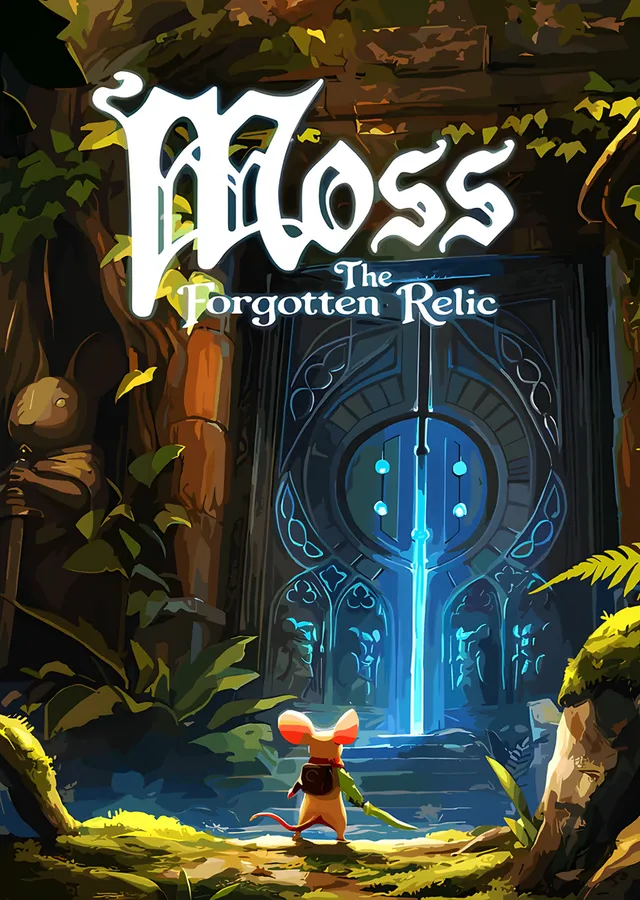 Moss The Forgotten Relic: Tapınakta Küçük Fare metal tablo