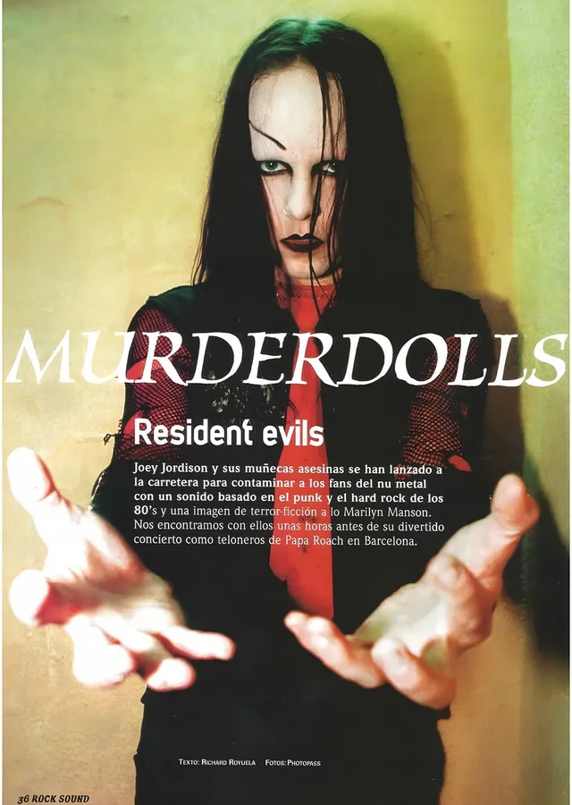 Murderdolls - Resident Evils Dergi Sayfası metal tablo