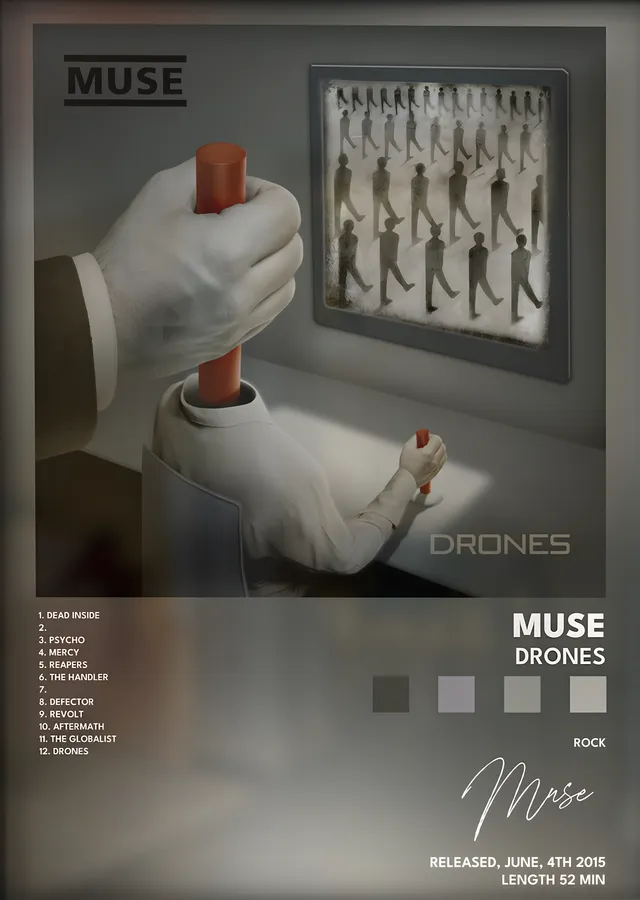 Muse: Drones metal tablo