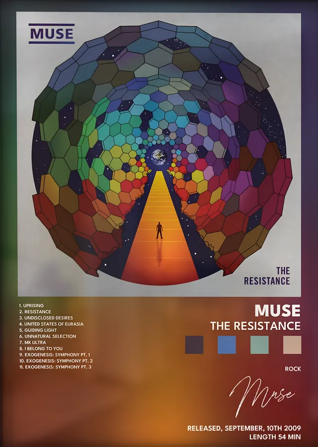 Muse: The Resistance metal tablo