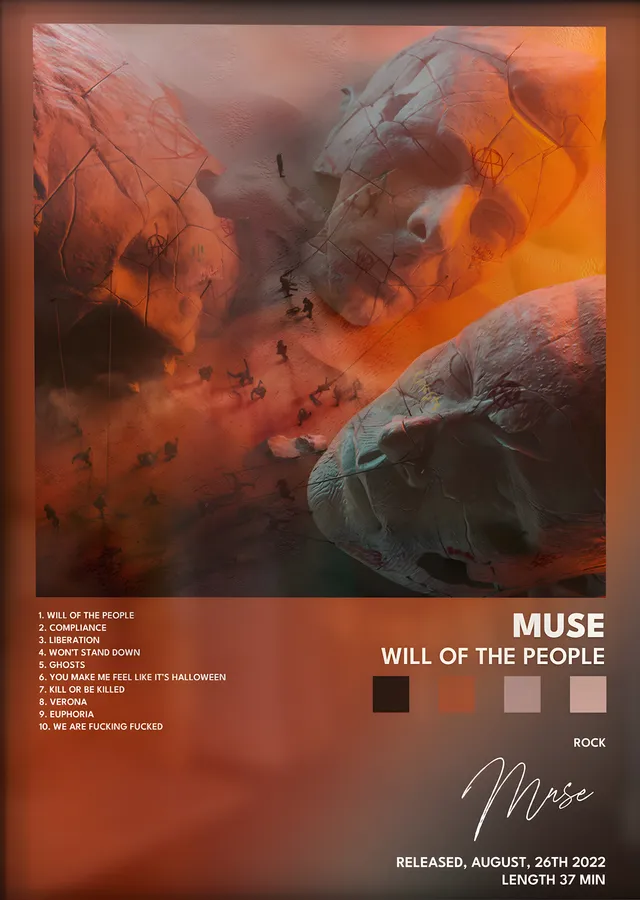 Muse: Will of the People metal tablo