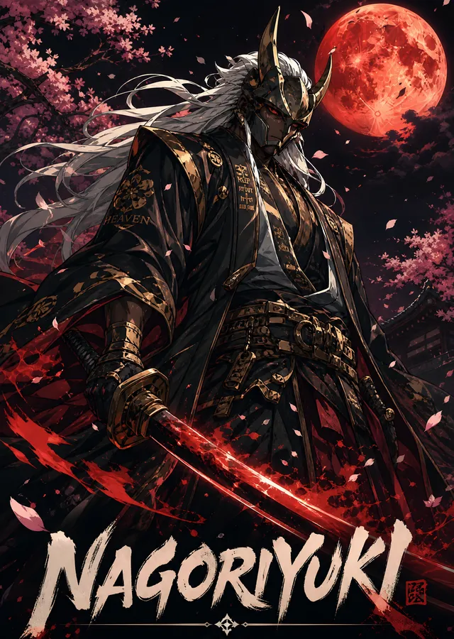 Nagoriyuki - Kızıl Ay metal tablo