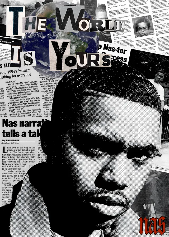 Nas - The World Is Yours metal tablo