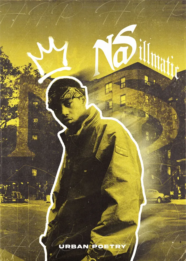 Nas - Urban Poetry metal tablo