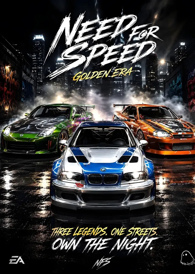Need for Speed - Golden Era metal tablo