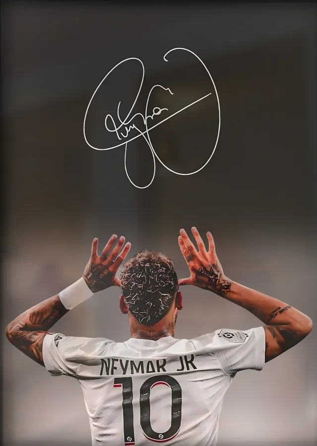 Neymar: 10 Numara metal tablo