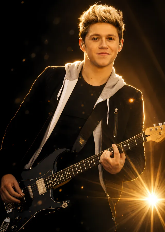 Niall Horan: Sahne Işığında Elektro Gitar metal tablo