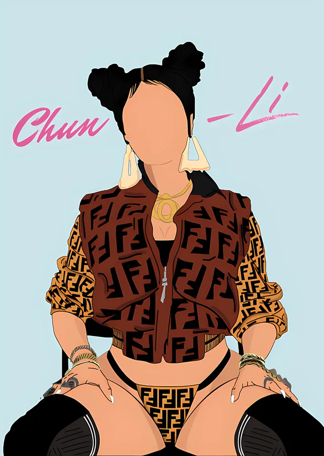 Nicki Minaj: Chun-Li metal tablo