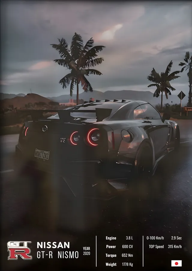 Nissan GT-R Nismo (Teknik Föy) metal tablo