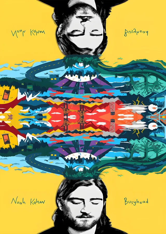 Noah Kahan: Busyhead Sarı Kapak metal tablo
