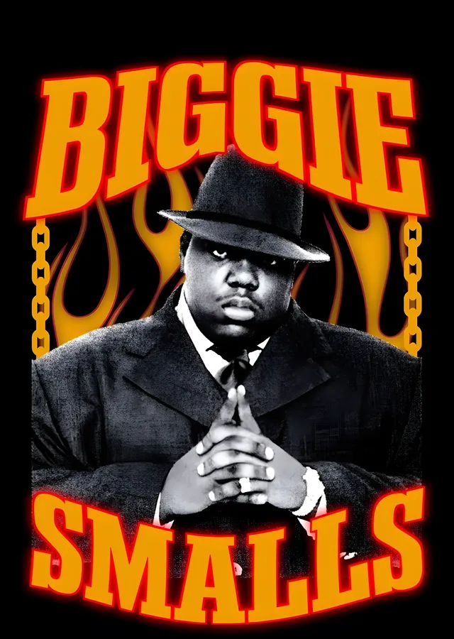 Notorious B.I.G.: Alevli Zincir metal tablo