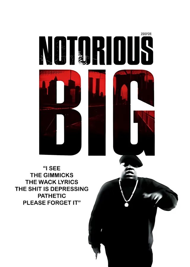 Notorious B.I.G.: I See the Gimmicks metal tablo