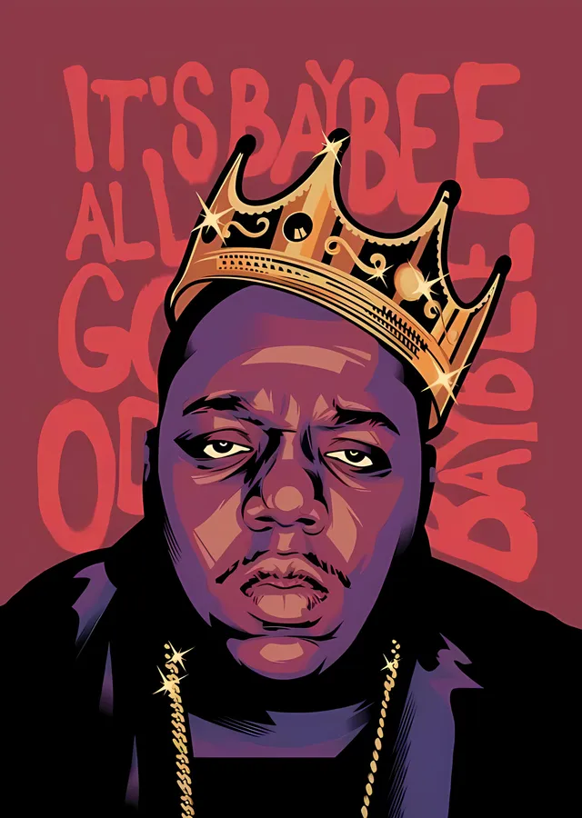 Notorious B.I.G.: It's All Good Baby Baybee metal tablo