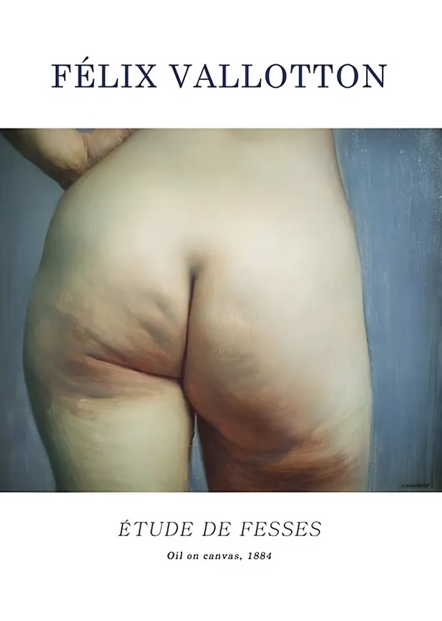 Nü Etüdü - Félix Vallotton metal tablo