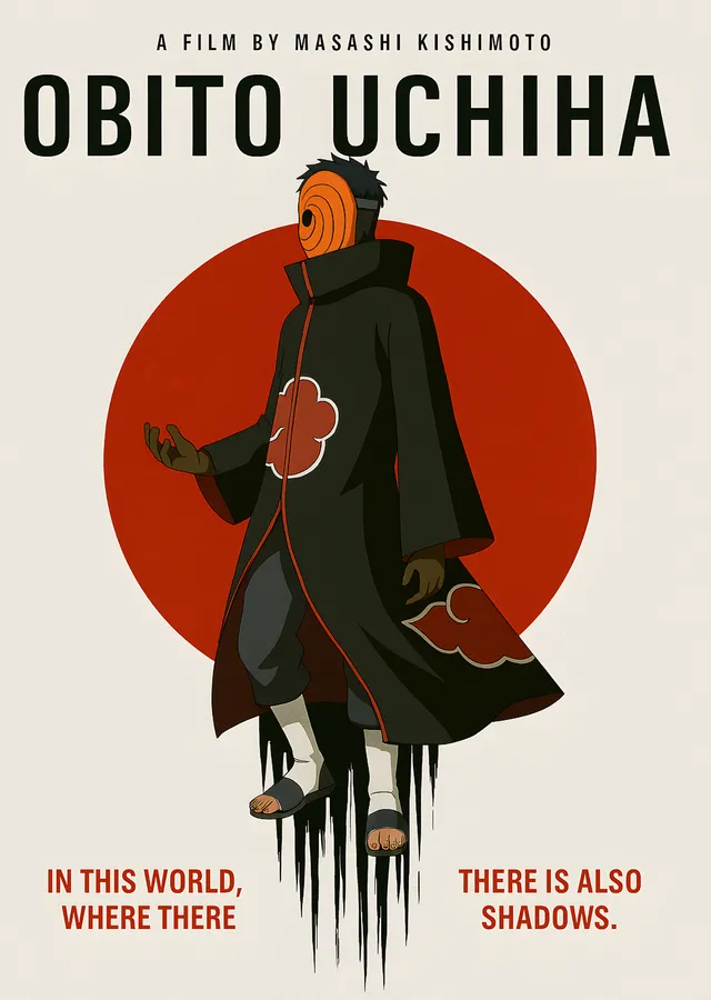 Obito Uchiha - Gölgelerin Dünyası metal tablo