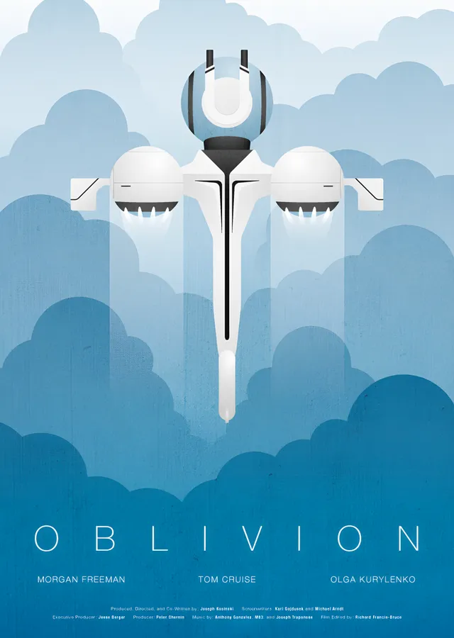 Oblivion: Bulutlarda Bubble Ship metal tablo