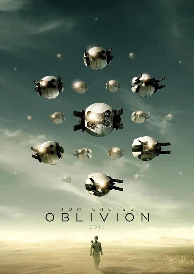 Oblivion: Drone Sürüsü metal tablo