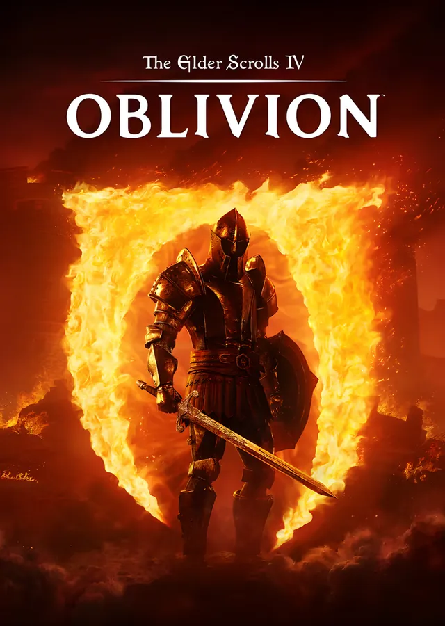 Oblivion Kızıl Alev Halkası metal tablo