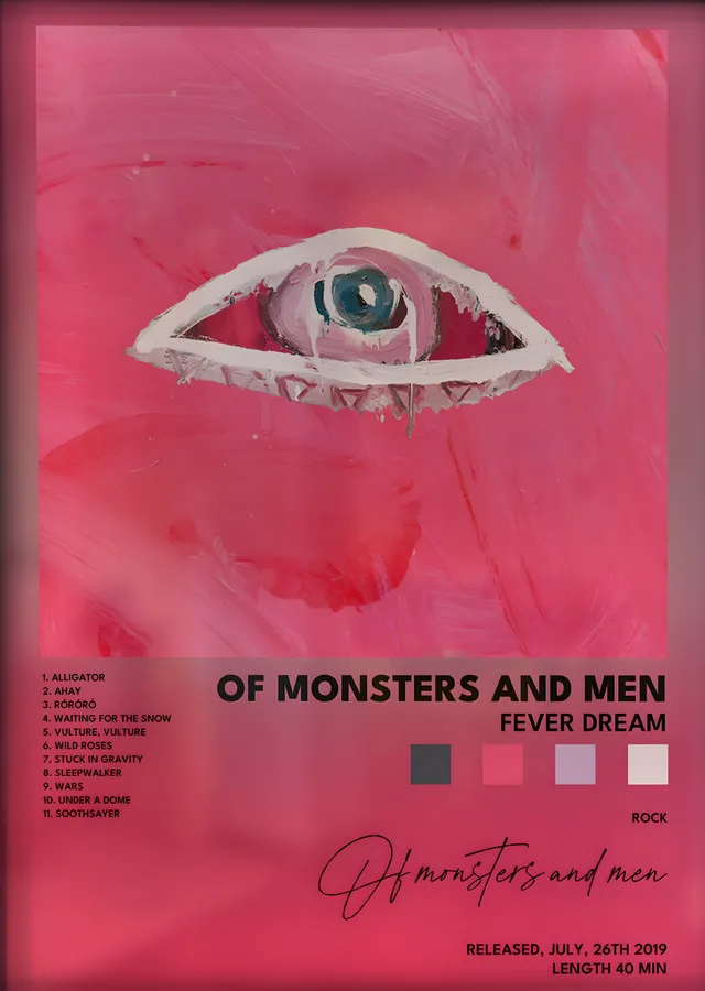 Of Monsters and Men: Fever Dream metal tablo
