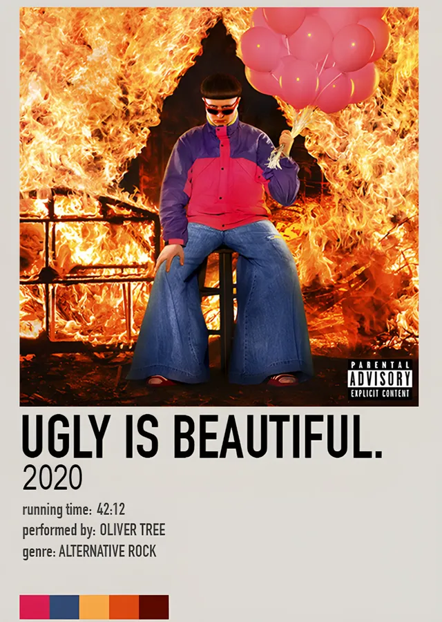 Oliver Tree - Ugly Is Beautiful metal tablo