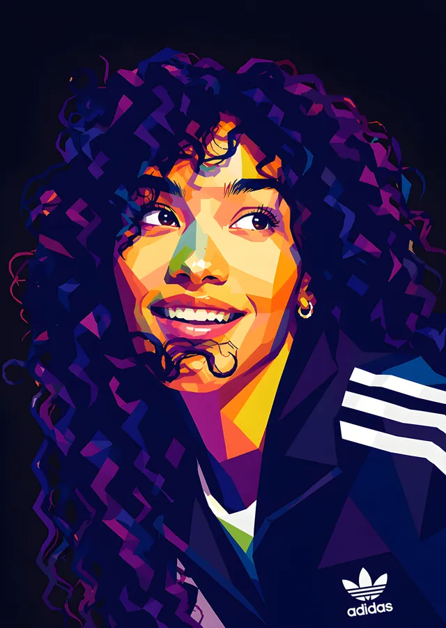 Olivia Dean - Pop Art Adidas metal tablo