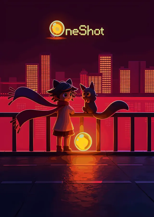 OneShot: Kızıl Şehirde Niko ve Robot metal tablo