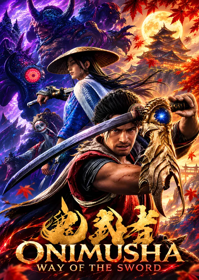 Onimusha Way of the Sword: Hasır Şapkalı Samuray metal tablo