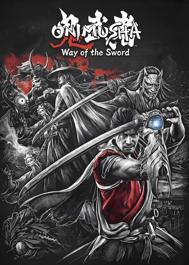 Onimusha Way of the Sword: Kızıl Pelerinli Samuray metal tablo