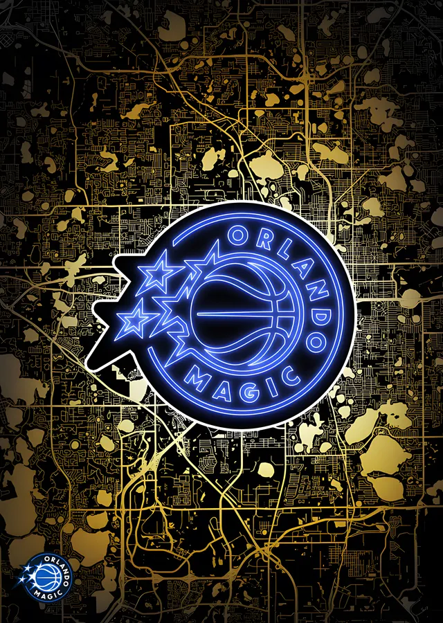 Orlando Magic - Şehir Haritası metal tablo